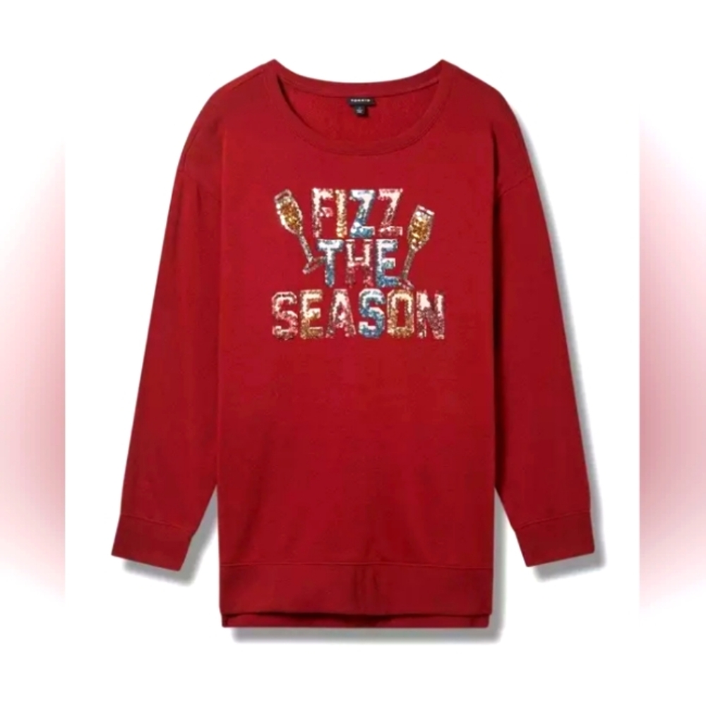 NWT "Fizz the Season" Fleece Sweatshirt